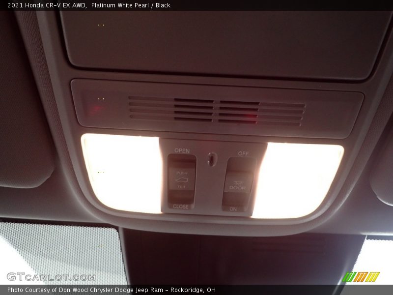 Platinum White Pearl / Black 2021 Honda CR-V EX AWD