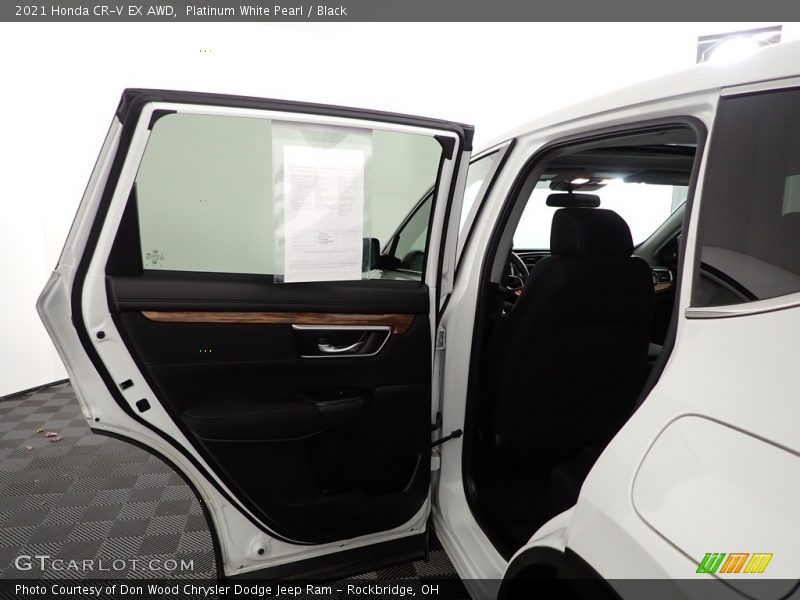 Platinum White Pearl / Black 2021 Honda CR-V EX AWD