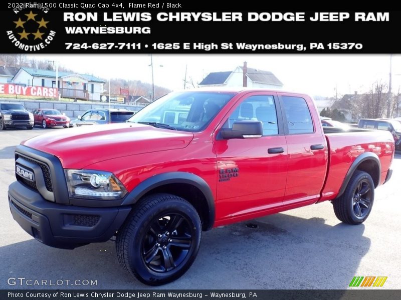 Flame Red / Black 2022 Ram 1500 Classic Quad Cab 4x4