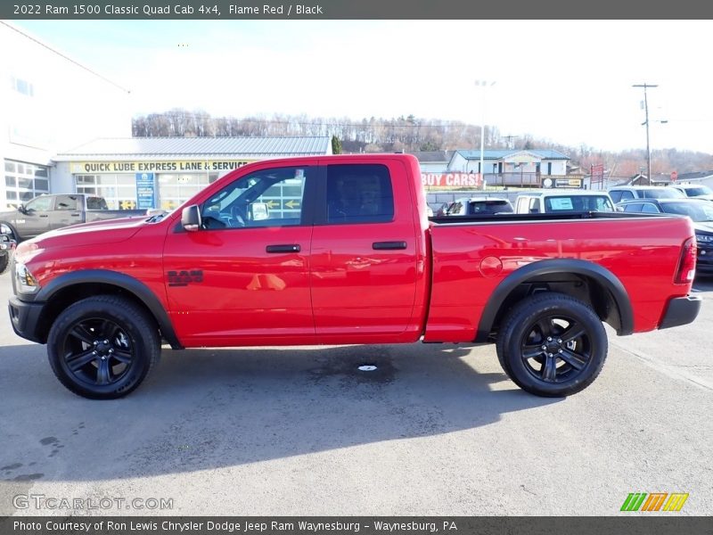 Flame Red / Black 2022 Ram 1500 Classic Quad Cab 4x4