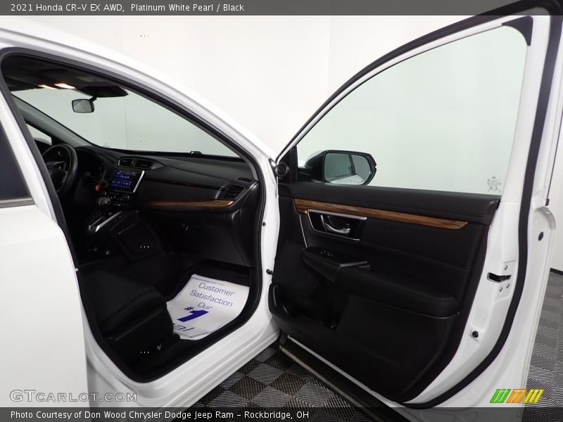 Platinum White Pearl / Black 2021 Honda CR-V EX AWD