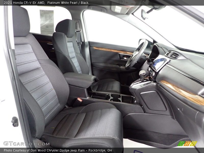 Platinum White Pearl / Black 2021 Honda CR-V EX AWD