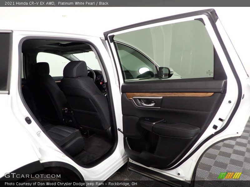 Platinum White Pearl / Black 2021 Honda CR-V EX AWD
