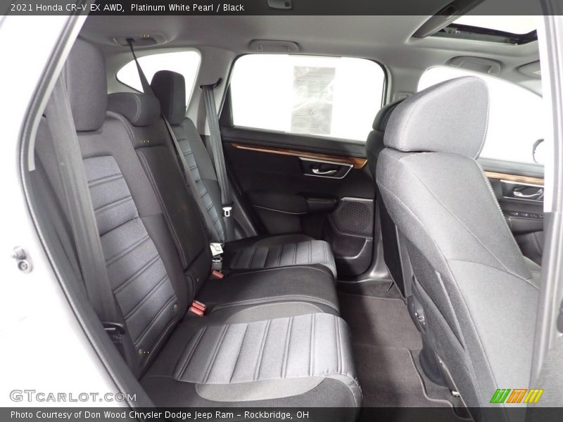 Platinum White Pearl / Black 2021 Honda CR-V EX AWD