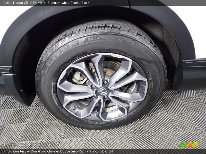 Platinum White Pearl / Black 2021 Honda CR-V EX AWD