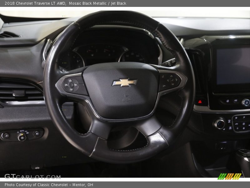 Mosaic Black Metallic / Jet Black 2018 Chevrolet Traverse LT AWD