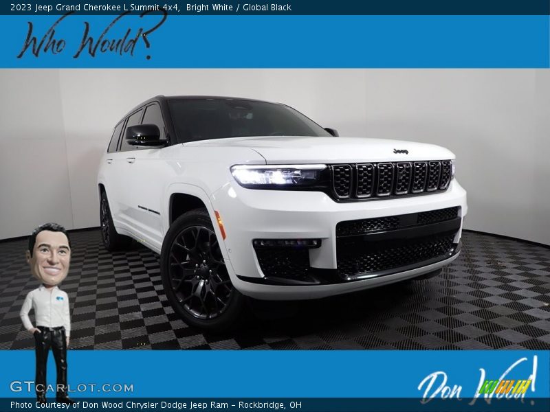 Bright White / Global Black 2023 Jeep Grand Cherokee L Summit 4x4
