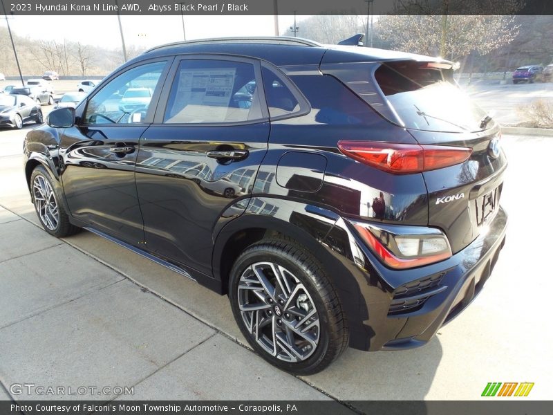 Abyss Black Pearl / Black 2023 Hyundai Kona N Line AWD