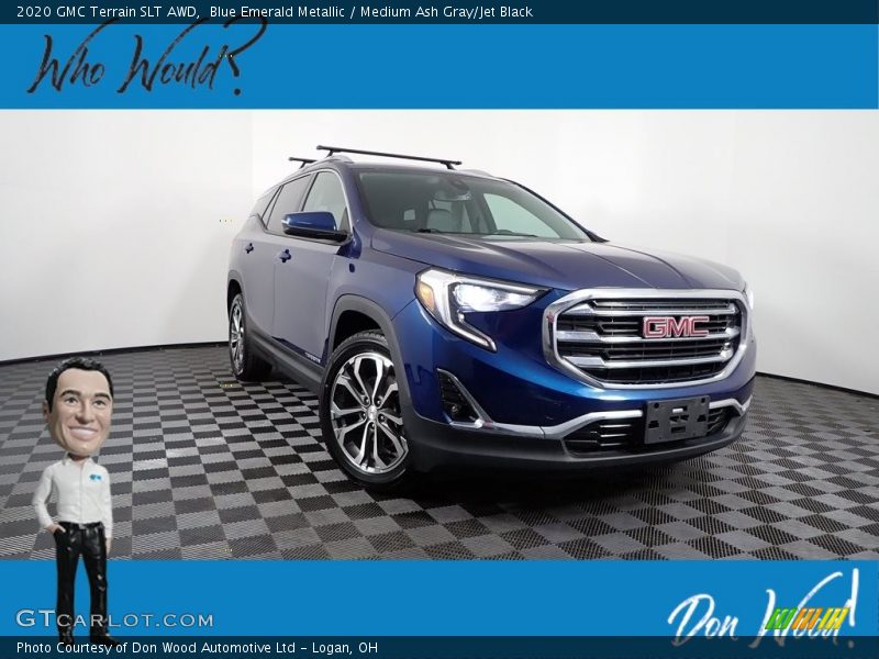 Blue Emerald Metallic / Medium Ash Gray/Jet Black 2020 GMC Terrain SLT AWD
