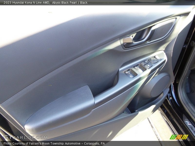Abyss Black Pearl / Black 2023 Hyundai Kona N Line AWD