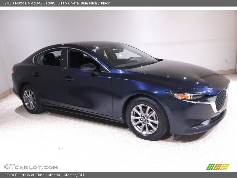 Deep Crystal Blue Mica / Black 2020 Mazda MAZDA3 Sedan