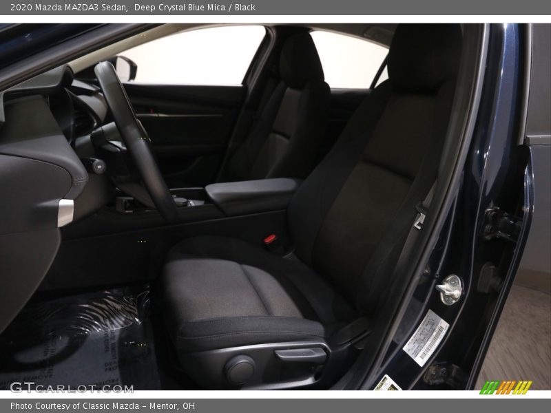 Deep Crystal Blue Mica / Black 2020 Mazda MAZDA3 Sedan