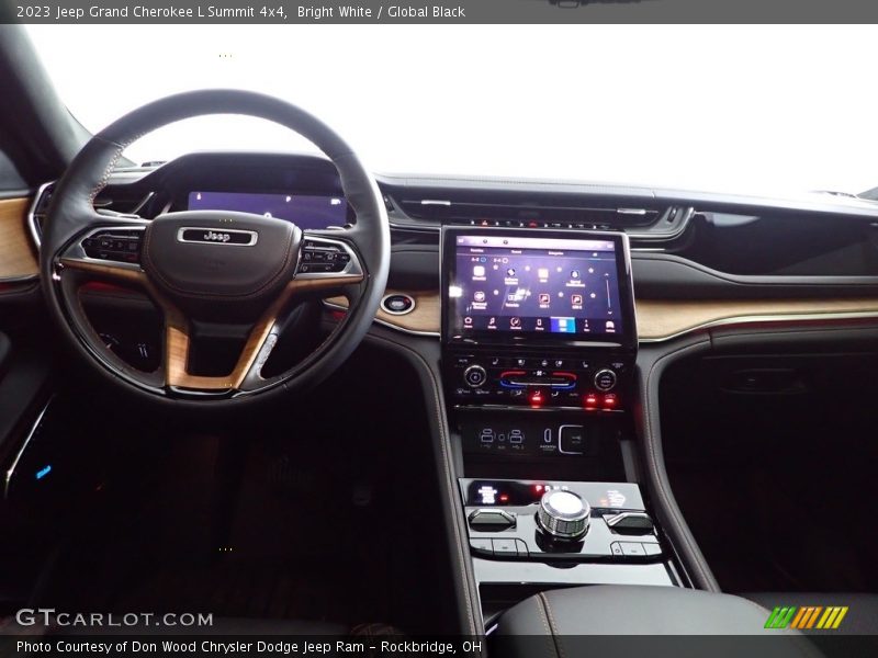 Bright White / Global Black 2023 Jeep Grand Cherokee L Summit 4x4