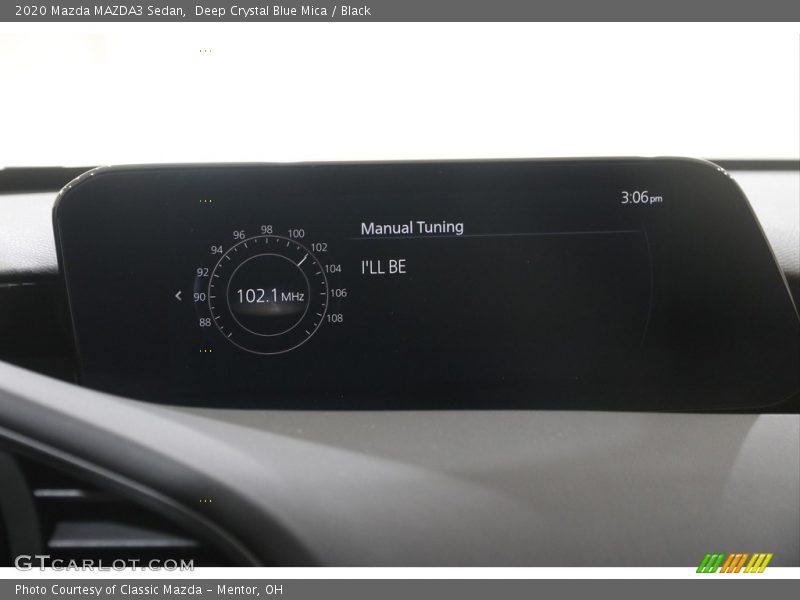 Deep Crystal Blue Mica / Black 2020 Mazda MAZDA3 Sedan