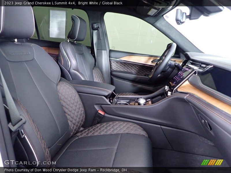 Bright White / Global Black 2023 Jeep Grand Cherokee L Summit 4x4