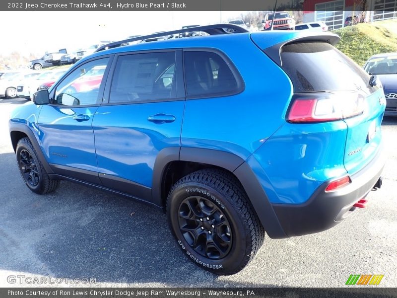 Hydro Blue Pearl / Black 2022 Jeep Cherokee Trailhawk 4x4