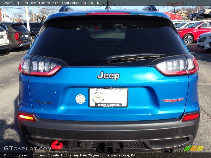 Hydro Blue Pearl / Black 2022 Jeep Cherokee Trailhawk 4x4