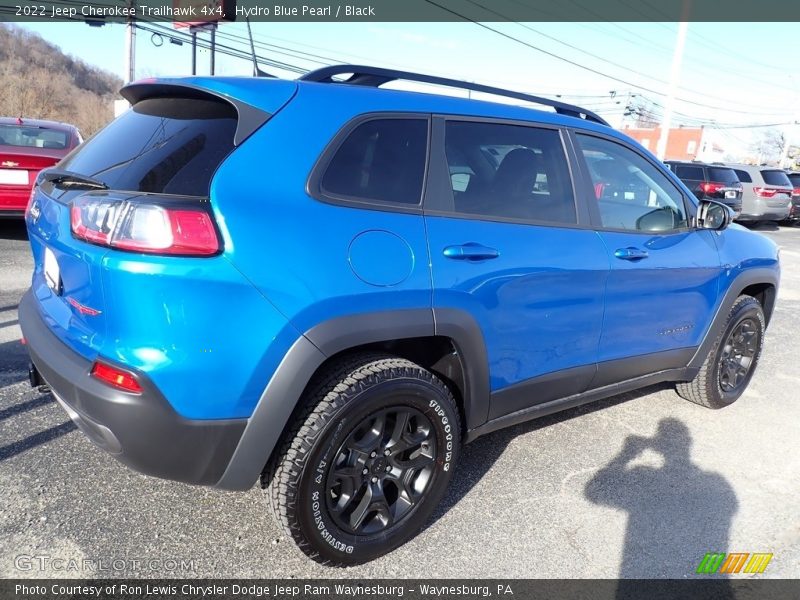 Hydro Blue Pearl / Black 2022 Jeep Cherokee Trailhawk 4x4