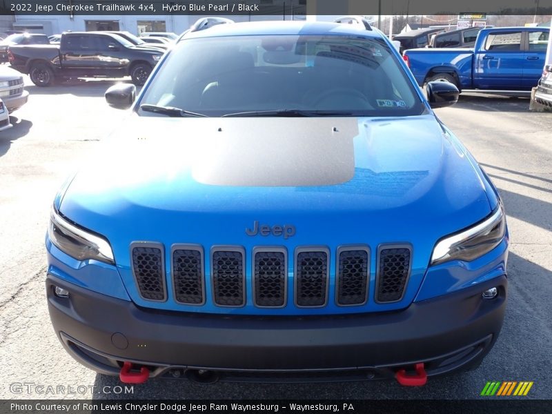 Hydro Blue Pearl / Black 2022 Jeep Cherokee Trailhawk 4x4