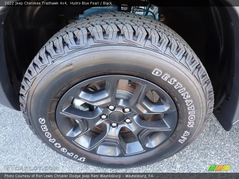 Hydro Blue Pearl / Black 2022 Jeep Cherokee Trailhawk 4x4
