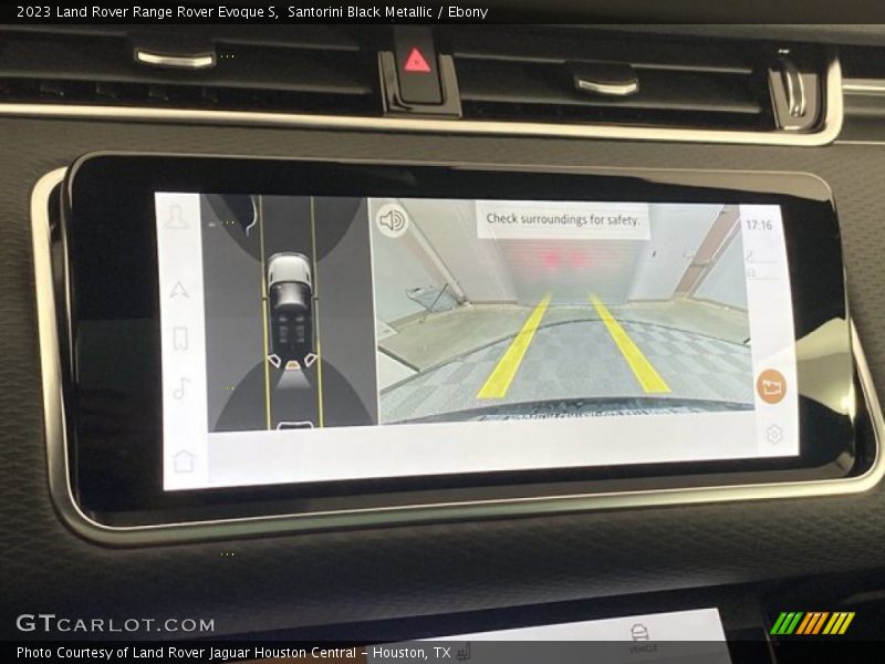 Controls of 2023 Range Rover Evoque S