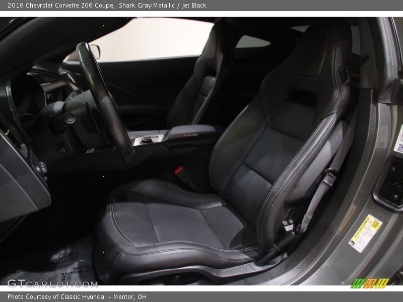 Shark Gray Metallic / Jet Black 2016 Chevrolet Corvette Z06 Coupe