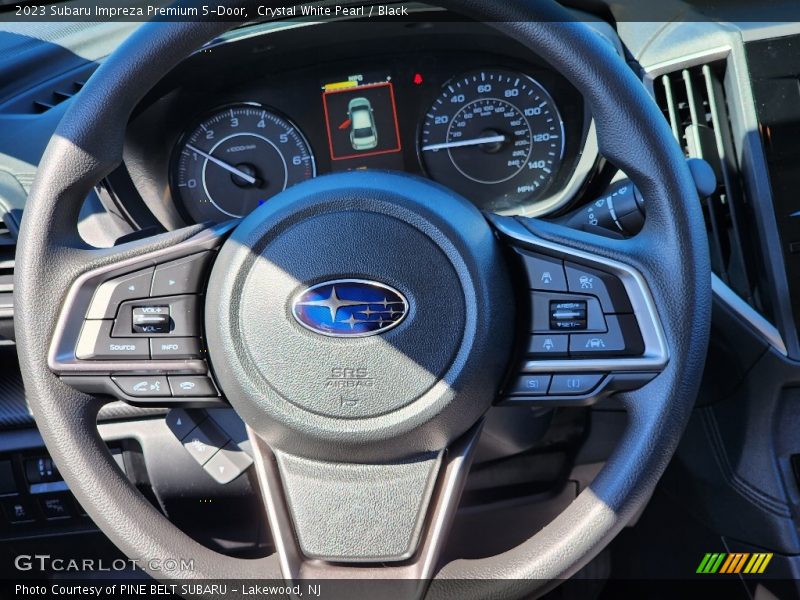 Crystal White Pearl / Black 2023 Subaru Impreza Premium 5-Door