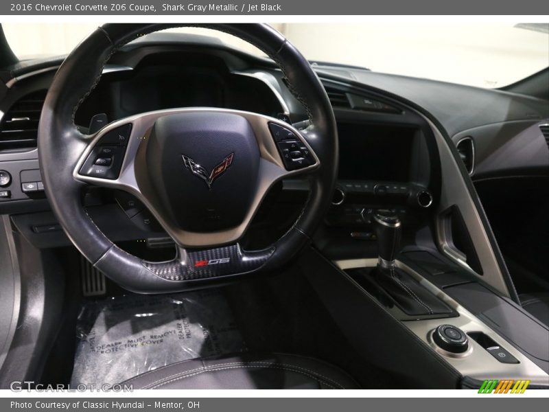 Shark Gray Metallic / Jet Black 2016 Chevrolet Corvette Z06 Coupe