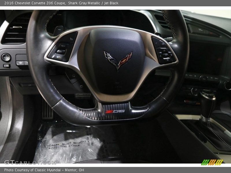 Shark Gray Metallic / Jet Black 2016 Chevrolet Corvette Z06 Coupe