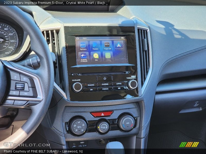 Crystal White Pearl / Black 2023 Subaru Impreza Premium 5-Door