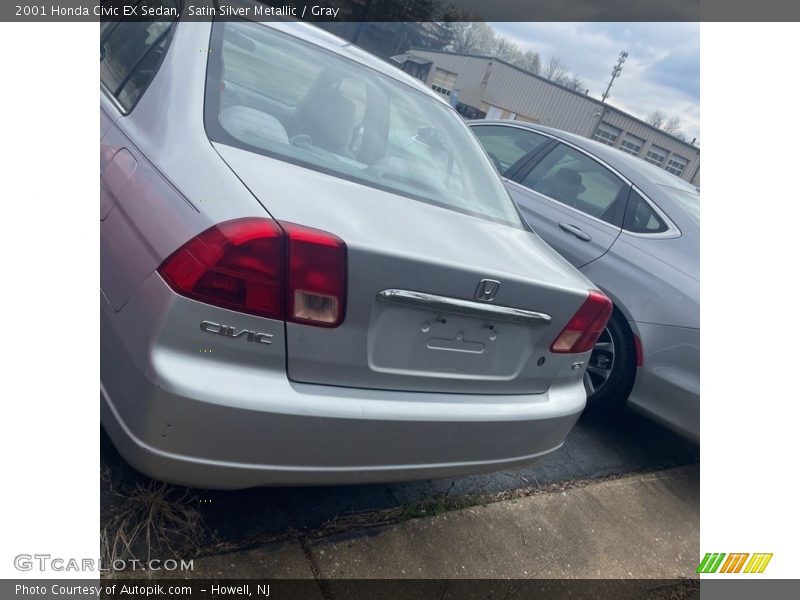 Satin Silver Metallic / Gray 2001 Honda Civic EX Sedan