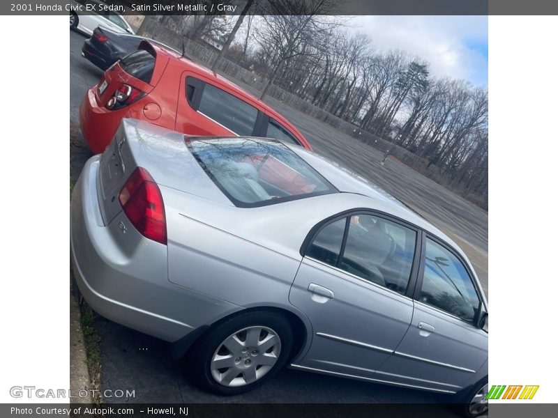 Satin Silver Metallic / Gray 2001 Honda Civic EX Sedan