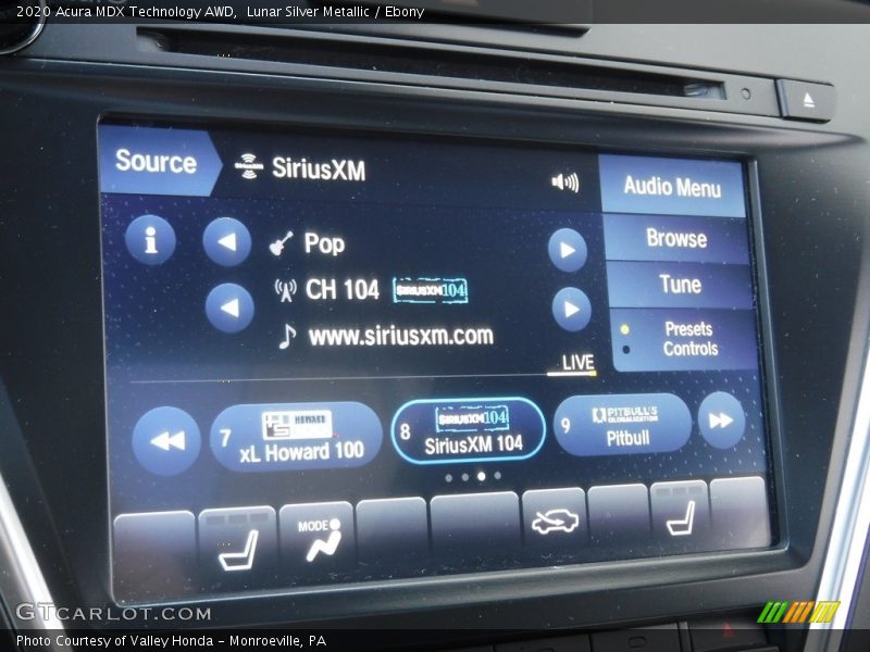 Lunar Silver Metallic / Ebony 2020 Acura MDX Technology AWD