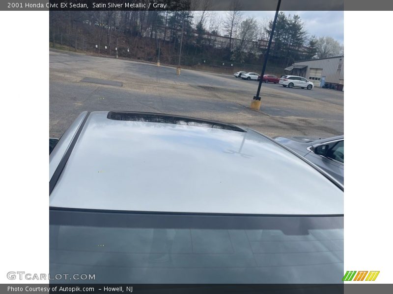 Satin Silver Metallic / Gray 2001 Honda Civic EX Sedan