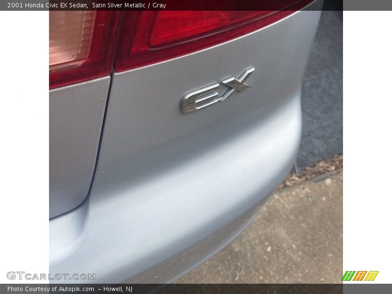 Satin Silver Metallic / Gray 2001 Honda Civic EX Sedan