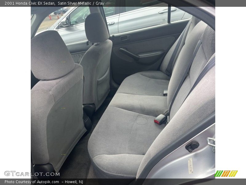 Satin Silver Metallic / Gray 2001 Honda Civic EX Sedan