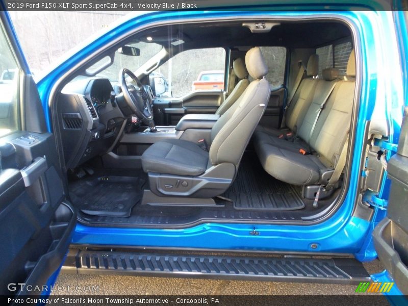 Velocity Blue / Black 2019 Ford F150 XLT Sport SuperCab 4x4
