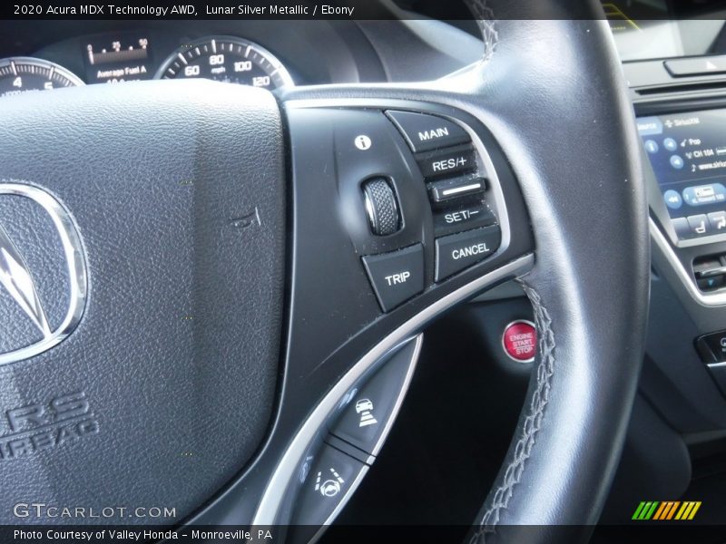 Lunar Silver Metallic / Ebony 2020 Acura MDX Technology AWD