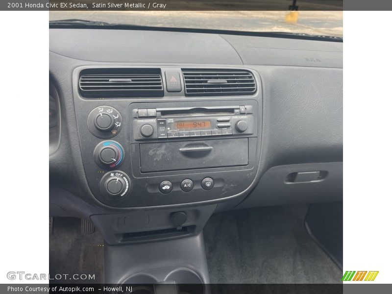 Satin Silver Metallic / Gray 2001 Honda Civic EX Sedan