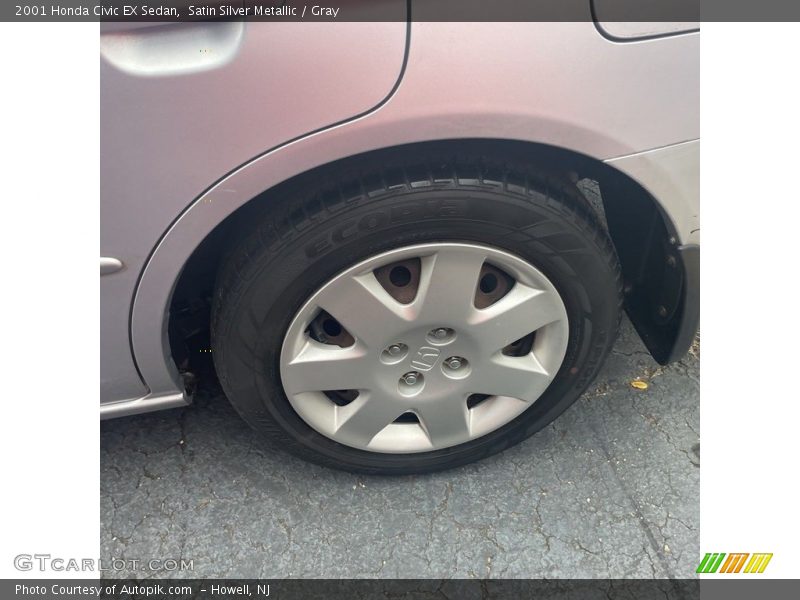 Satin Silver Metallic / Gray 2001 Honda Civic EX Sedan