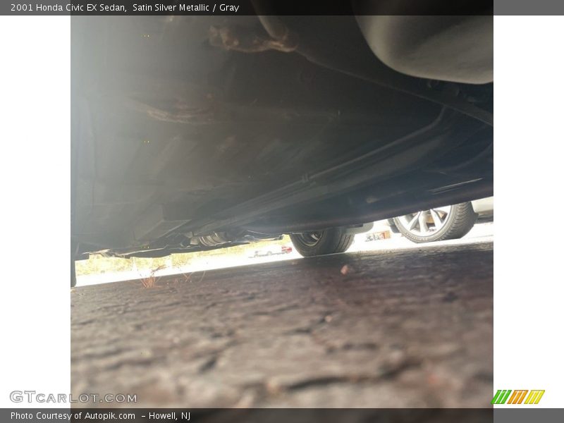 Satin Silver Metallic / Gray 2001 Honda Civic EX Sedan