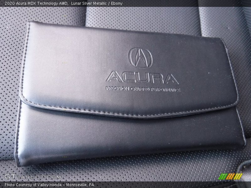 Lunar Silver Metallic / Ebony 2020 Acura MDX Technology AWD
