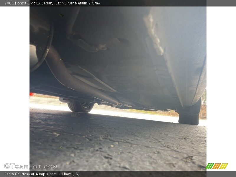 Satin Silver Metallic / Gray 2001 Honda Civic EX Sedan