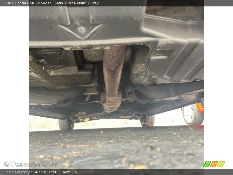 Satin Silver Metallic / Gray 2001 Honda Civic EX Sedan
