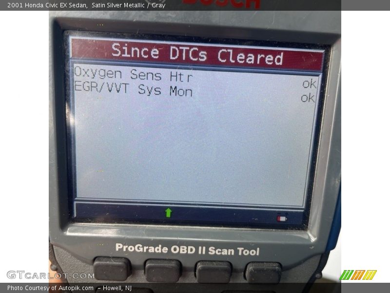 Satin Silver Metallic / Gray 2001 Honda Civic EX Sedan