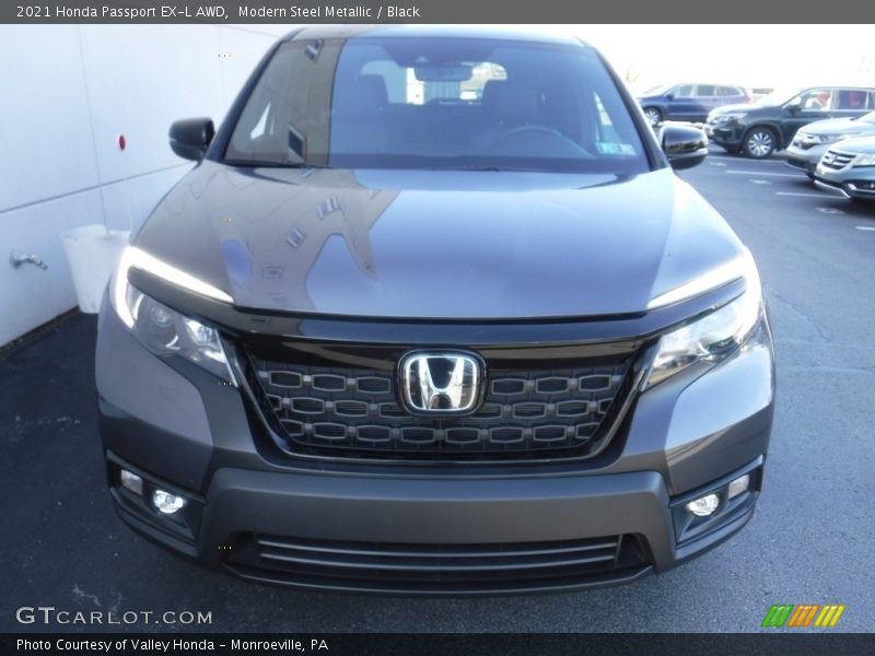 Modern Steel Metallic / Black 2021 Honda Passport EX-L AWD