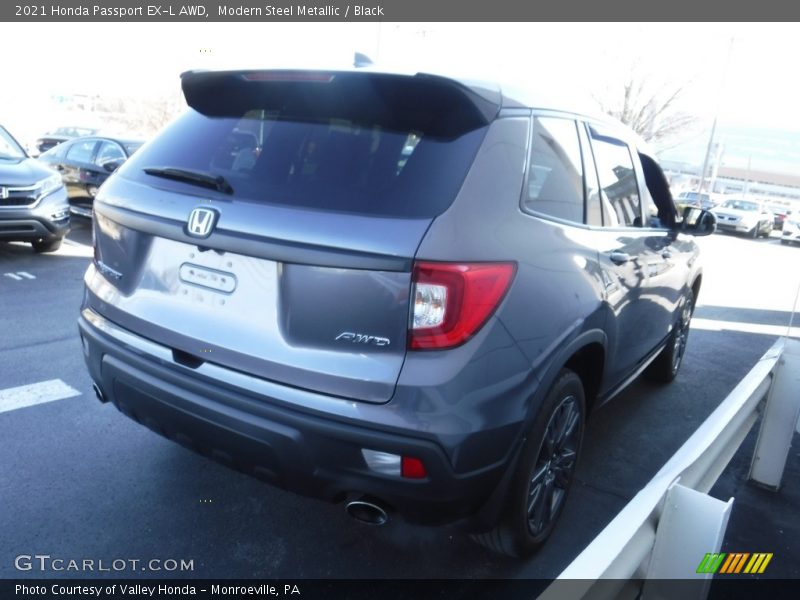 Modern Steel Metallic / Black 2021 Honda Passport EX-L AWD
