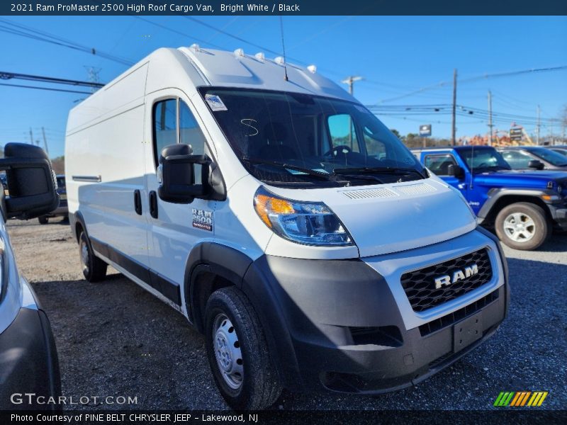 Bright White / Black 2021 Ram ProMaster 2500 High Roof Cargo Van