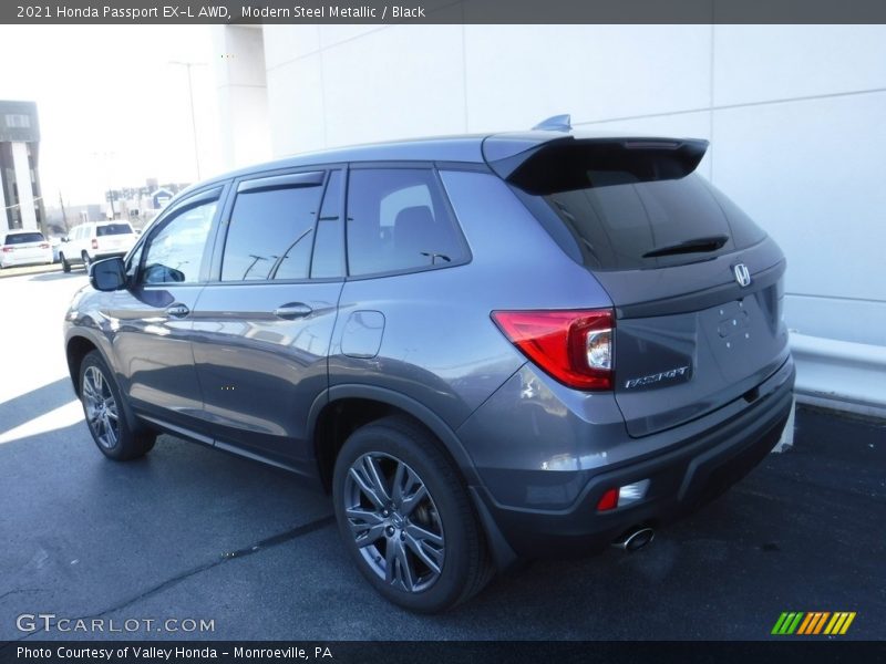 Modern Steel Metallic / Black 2021 Honda Passport EX-L AWD