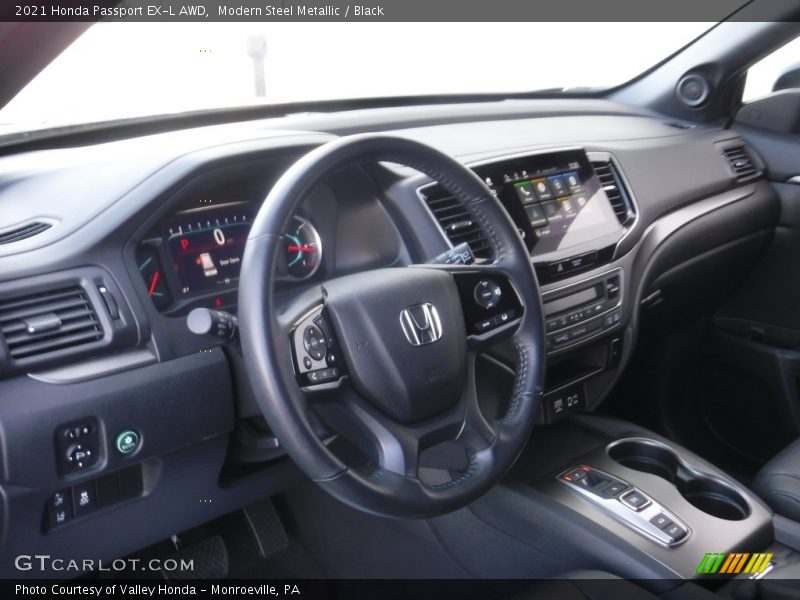 Modern Steel Metallic / Black 2021 Honda Passport EX-L AWD